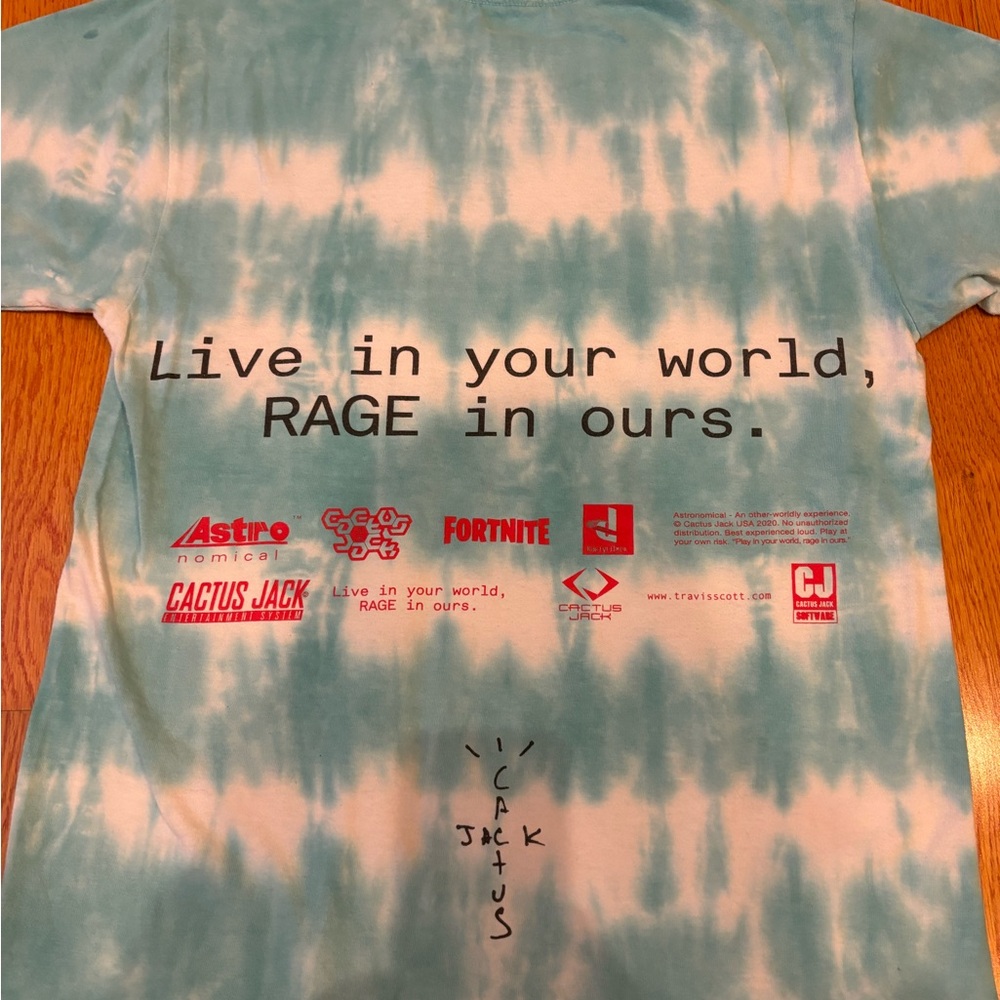 Travis Scott The Scotts World Tie Dye T-shirt, Small - Picture 4 of 8